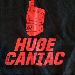 Carolina Hurricanes Huge Caniac promo Tshirt, size XL